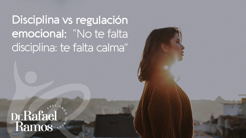 No te falta disciplina. Te falta calma